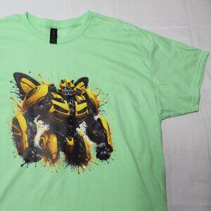 Transformers Bumble Bee Color Drip T Shirt Gildan Cotton Short Sleeve XL New